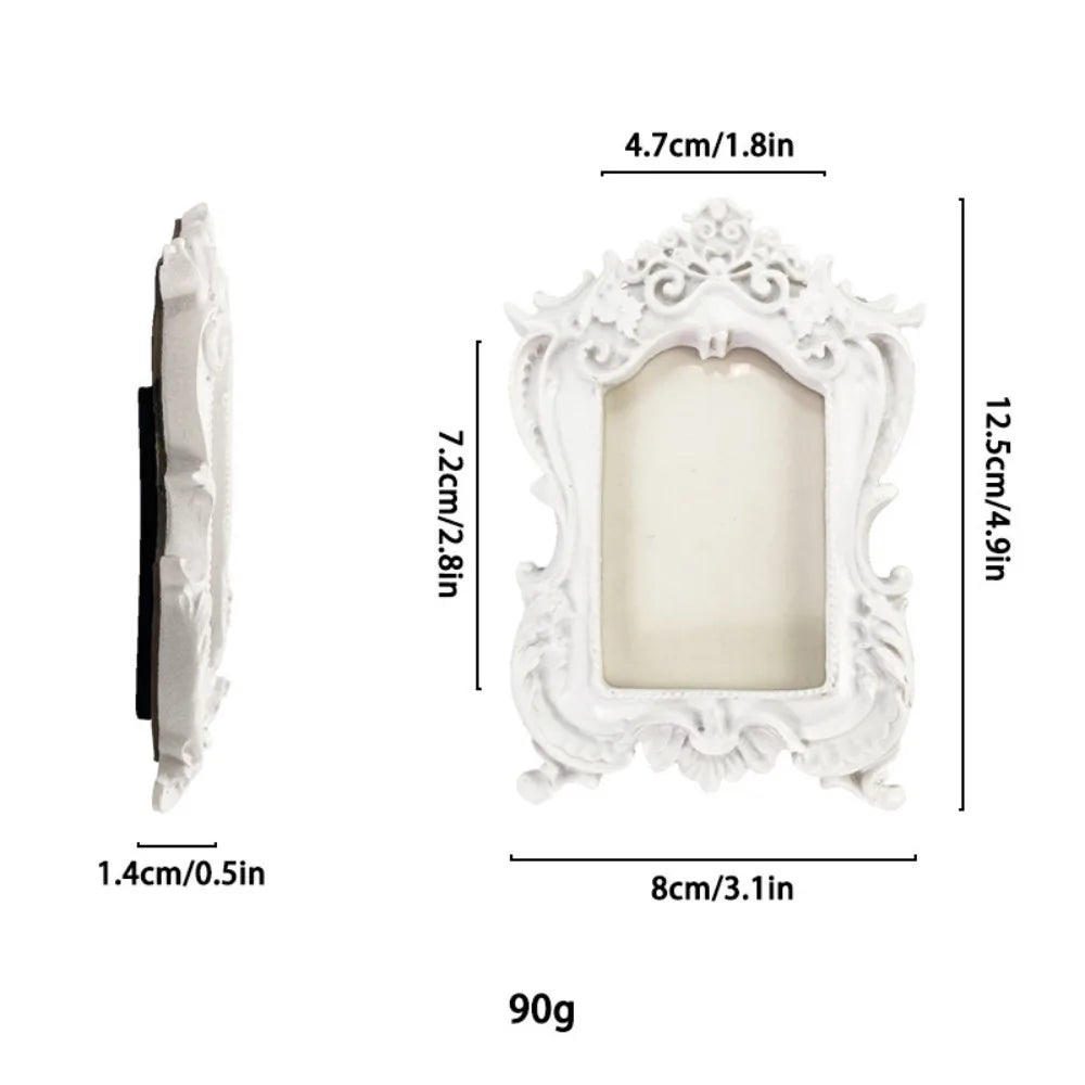 Victorian Vintage Resin Gold Picture Frame – Ornate Antique Style Decorative Picture Frame Richie's Style3-White