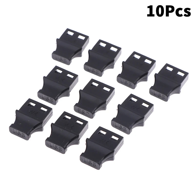 USB Type-A Anti-Dust Port Covers with Handle – 5/10 Pack USB Port Protector Richie's 10Pcs