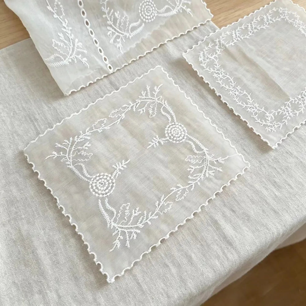 Floral Embroidered Lace Placemats | French Style Table Mats Lace Placemat Richie's