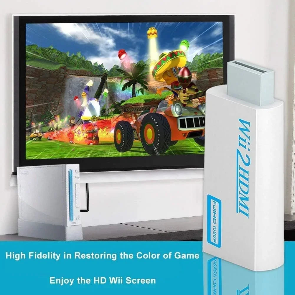 Wii to HDMI Converter 1080P/720P HD Adapter with 3.5mm Audio HDMI Video Adapter Richie's