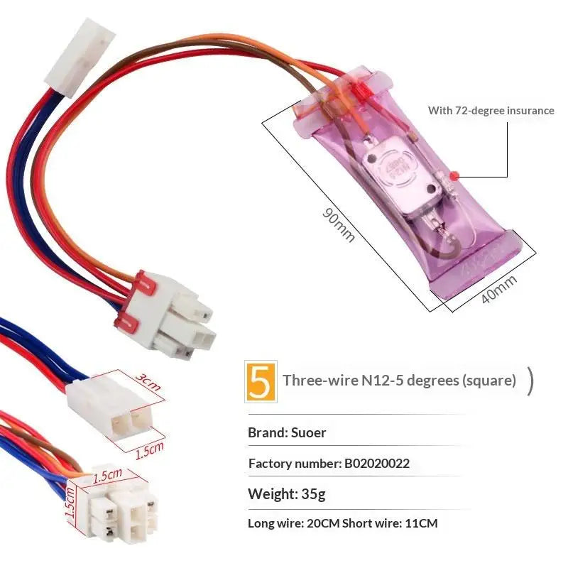 N12-5 Bimetal Defrost Thermostat for Fridge Freezer AC250V 10A Defrost Thermostat Richie's A1