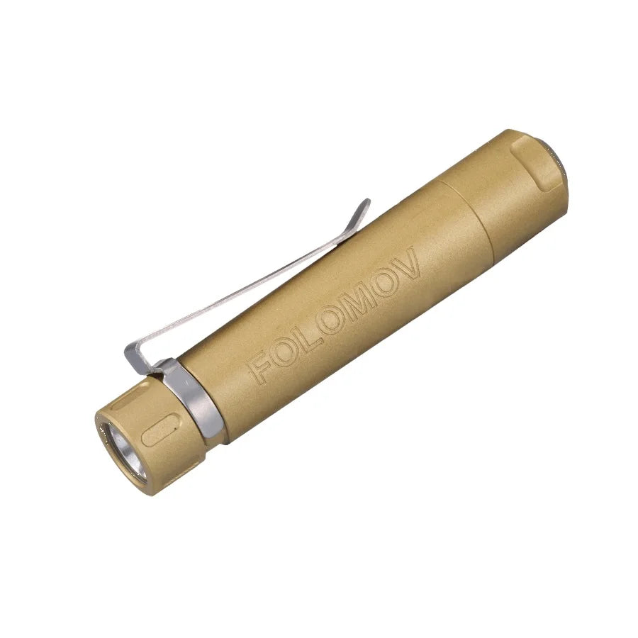 Folomov C1 EDC Mini LED Flashlight 400lm IPX8 Waterproof EDC LED Flashlight Richie's Copper