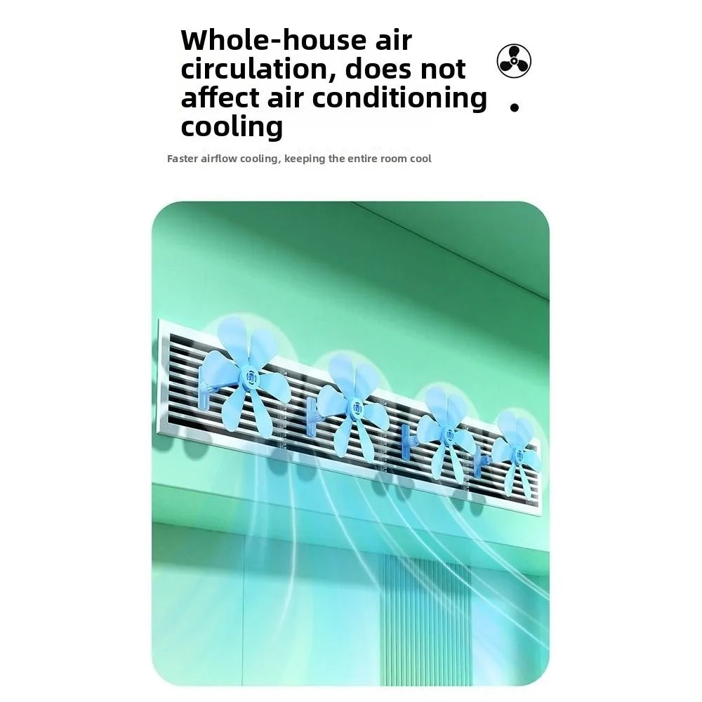 Wall-Mounted AC Vent Deflector Fan – Adjustable Airflow Guide AC Vent Deflector Richie's