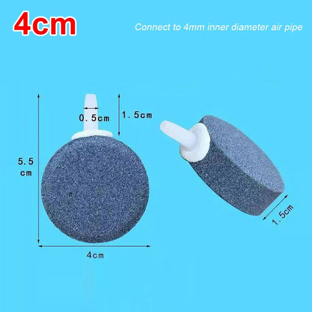 Aquarium Air Stone 4–10cm Round Bubble Aerator | Fish Tank Aquarium Air Stone Richie's 4cm