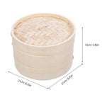 Bamboo Dumpling Steamer Basket 8.27" – Dim Sum & Bun Steamer Bamboo Steamer Basket Richie's