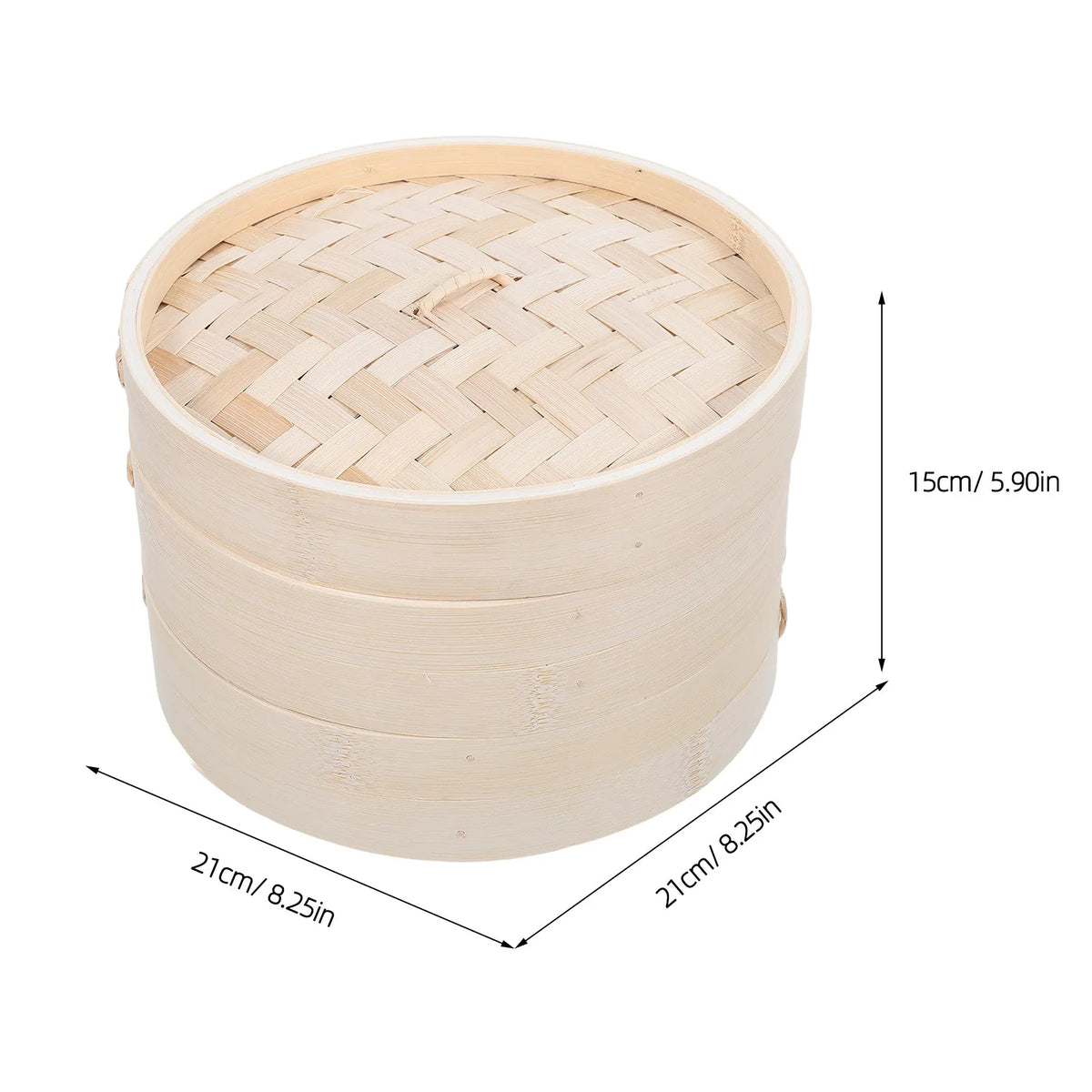 Bamboo Dumpling Steamer Basket 8.27" – Dim Sum & Bun Steamer Bamboo Steamer Basket Richie's