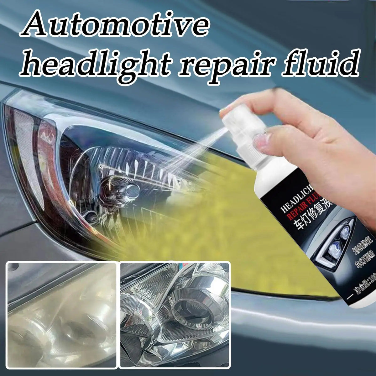 Car Headlight Restorer & Cleaner Fluid 100ml | UV Protection Headlight Restorer Fluid Richie's