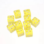 10Pcs Transparent Acrylic Dice 16mm Square Edge – Board Games Board Game Dice Richie's A8