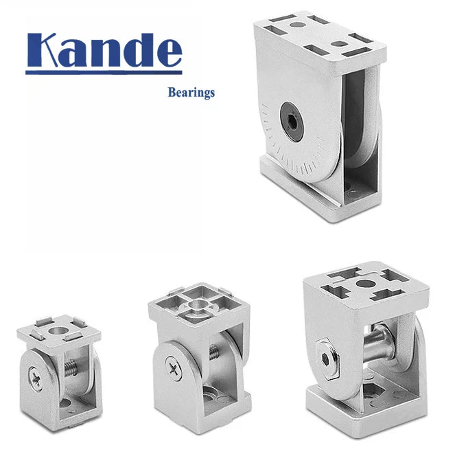 KANDE Movable Aluminum Profile Hinge 20/30/40 Angle Connector Aluminum Profile Hinge Richie's