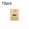 10pcs Pig Keychain Set with New Year Greeting Cards – Zinc Alloy Novelty Keychain Set Richie's 10pcs