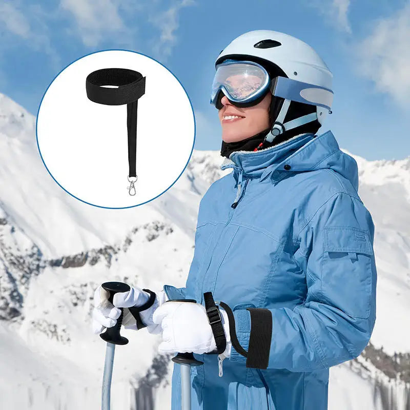 Elastic Wrist Straps for Ski & Snowboard Gloves | Unisex Ski Glove Strap Richie's