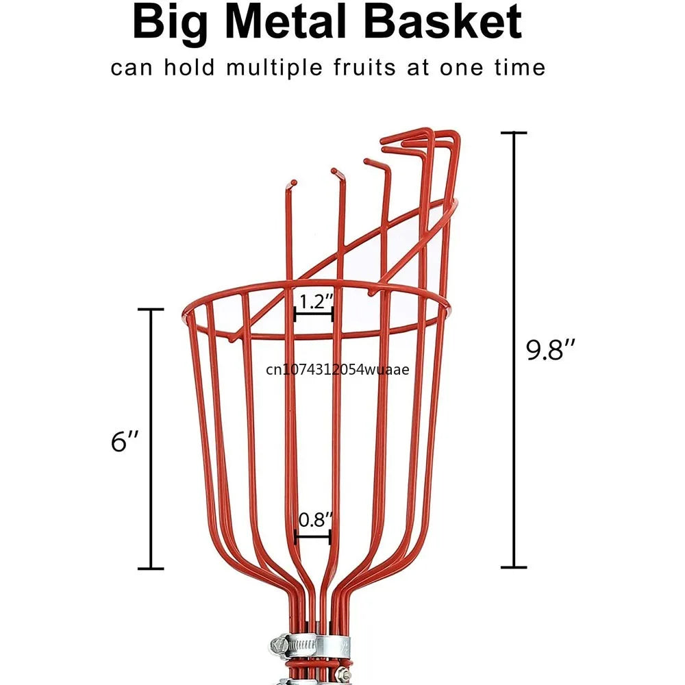 TOTNEND Metal Fruit Picker Set with Adjustable Depth Basket Fruit Picker Tool Richie's