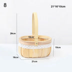 Mini Handwoven Dollhouse Basket – DIY Wicker Flower Basket Miniature Craft Basket Richie's 8