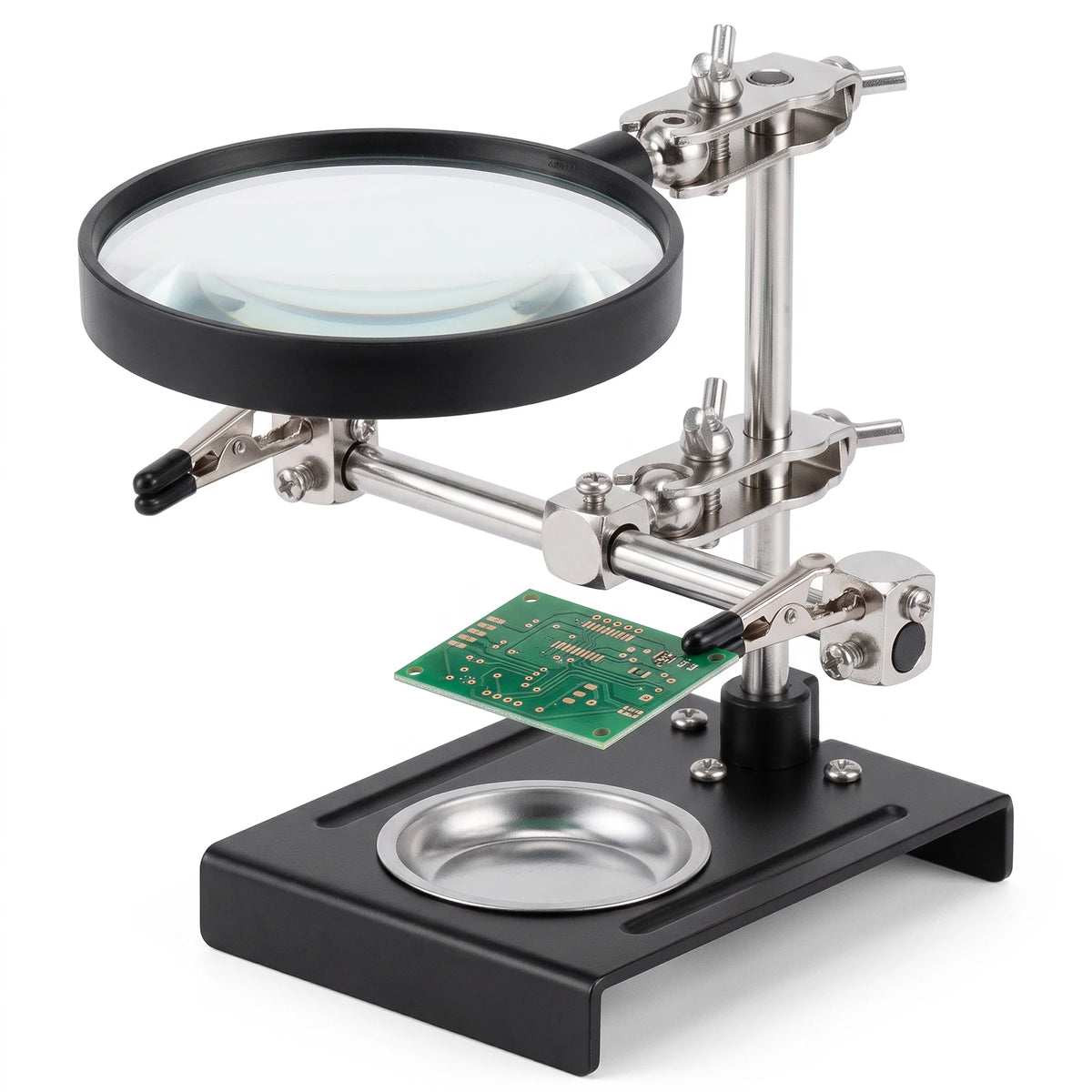 3X Magnifier Soldering Helping Hands Stand – Electronics & Jewelry Soldering Helping Hands Richie's