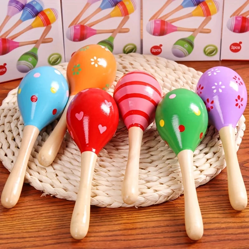 Wooden Sand Hammer Maraca – DIY Orff Percussion Instrument Percussion Instrument Richie's