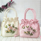 Women Embroidery Flower Cosmetic Bag – Ethnic Mini Purse & Pouch Cosmetic Pouch Richie's
