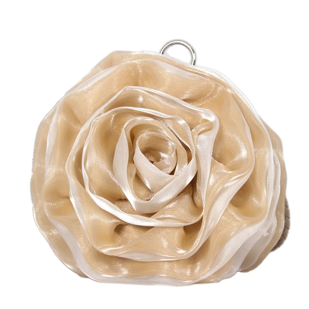 Vintage Floral Rose Evening Clutch Bag | Bridal Wedding Purse Evening Clutch Bag Richie's Apricot