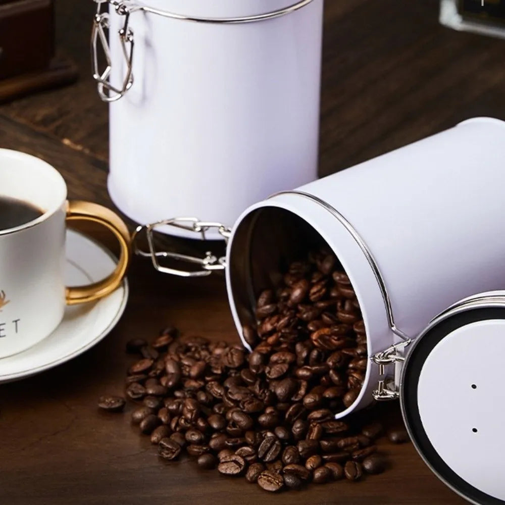 Vacuum Sealed Stainless Steel Coffee & Tea Storage Canister Food Storage Canister Richie's