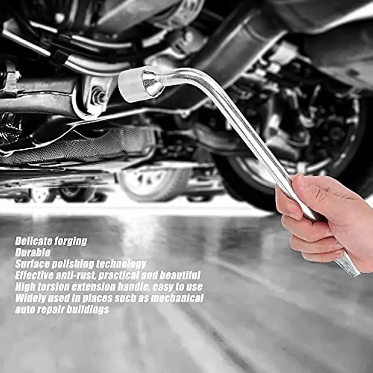 L-Type Lug Wrench 17/19/21mm Hex Socket Tire Repair Tool Tire Lug Wrench Richie's