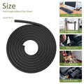 6M Self-Closing Braided Cable Management Sleeve – 20mm Cable Management Sleeve Richie's black 6m- Cutable
