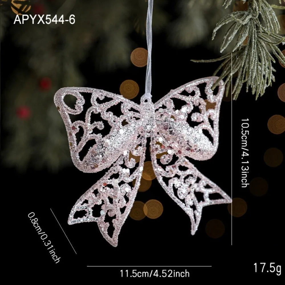 Glitter Pink Christmas Ornaments – Angel, Snowflake & Bell Christmas Ornament Richie's F