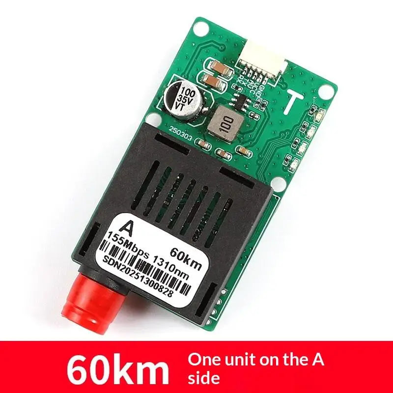TTL Optical Transceiver Module for Drones FC Interface 20–60KM Fiber Optic Transceiver Richie's 60kmA