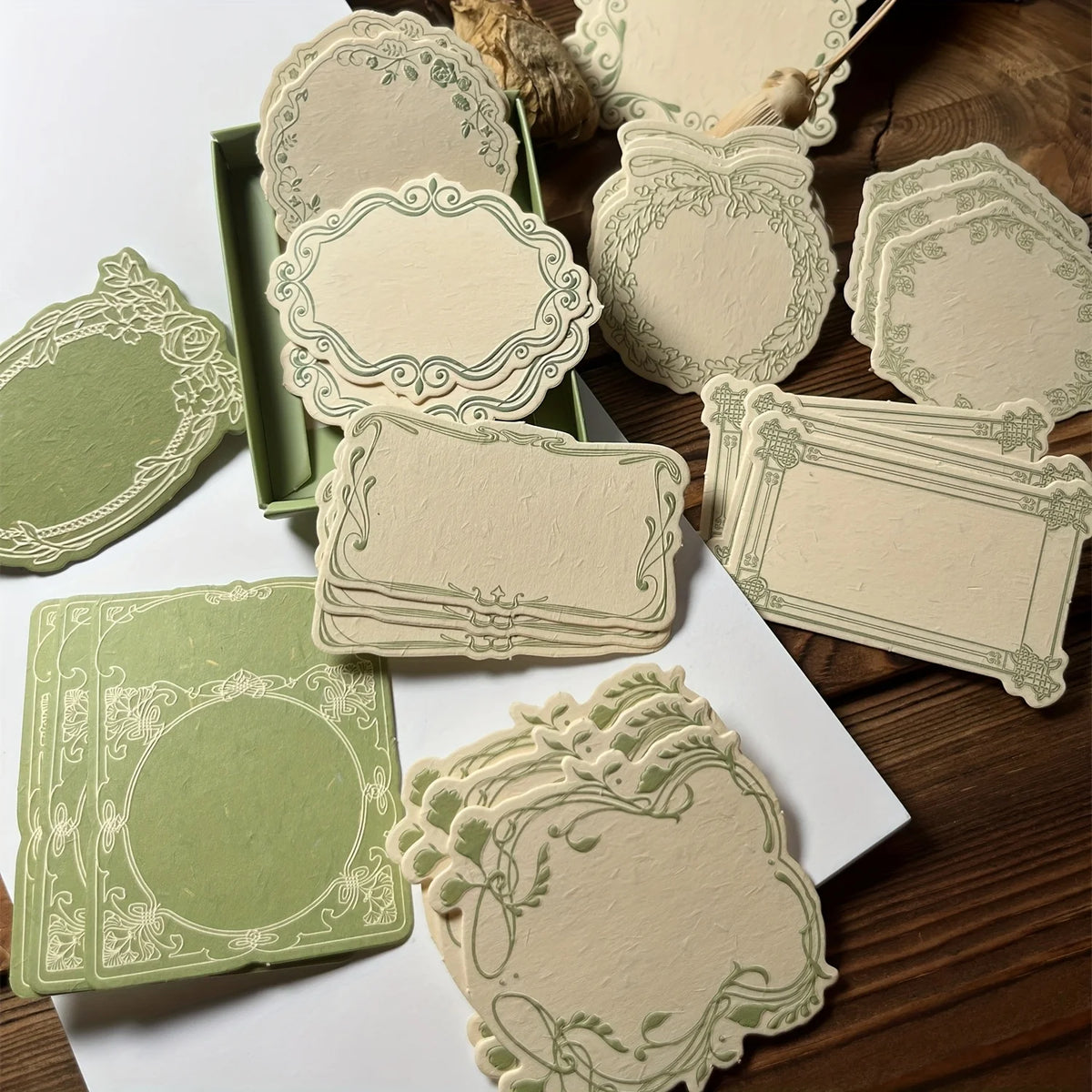 Vintage Embossed Note Cards – Floral & Geometric Textured Paper Embossed Note Cards Richie's