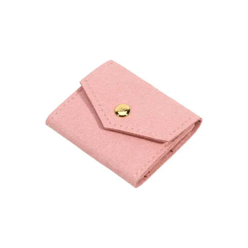 Travel Jewelry Organizer Roll Up Bag – Portable Foldable Case Jewelry Organizer Bag Richie's Pink