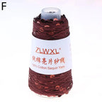 Sequin Cotton Yarn 50g Ball – Glitter Knitting & Crochet Thread Sequin Craft Yarn Richie's F
