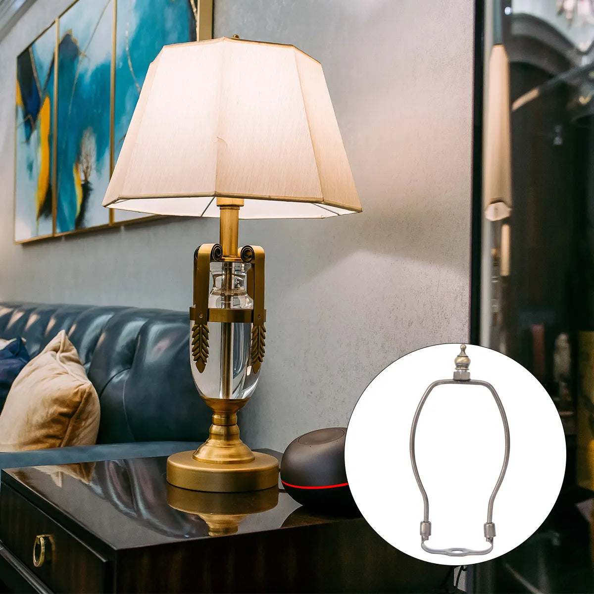 Iron Horn Lampshade Bracket Harp Saddle Base Frame 10mm Lampshade Bracket Richie's Default Title