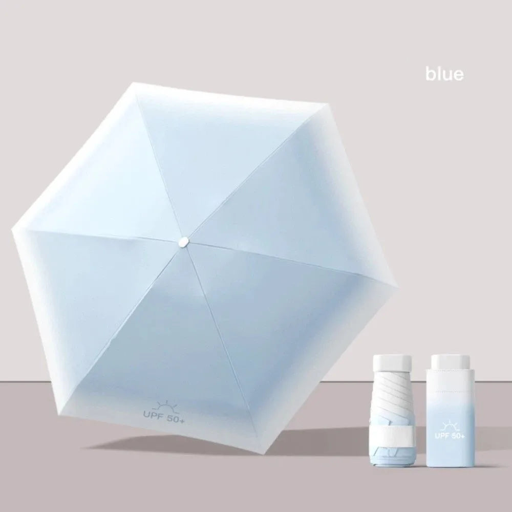 Portable UV Pocket Umbrella – Mini Folding Sun & Rain Parasol Folding Pocket Umbrella Richie's 1 8K Iron