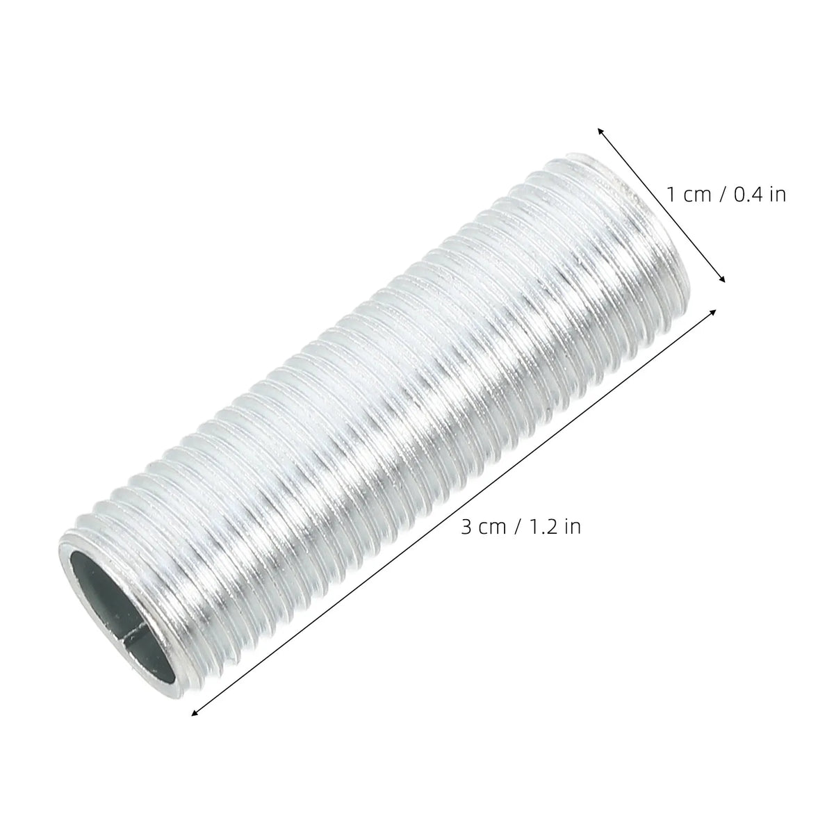10Pcs M10 Threaded Hollow Iron Lamp Extension Rods – Chandelier Lamp Extension Rod Richie's 3X1X1CM