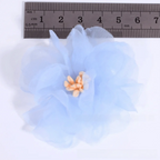 10Pcs Organza Flower Appliques 3D Mesh Sewing Patches 5.5cm Fabric Flower Appliques Richie's
