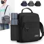 Men's Oxford Crossbody Bag – Shoulder Bag with Bottle Pocket Men's Crossbody Bag Richie's
