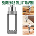 Square Hole Drill Bit Adapter & Mortising Chisel Kit – Cast Aluminum Woodworking Drill Adapter Richie's