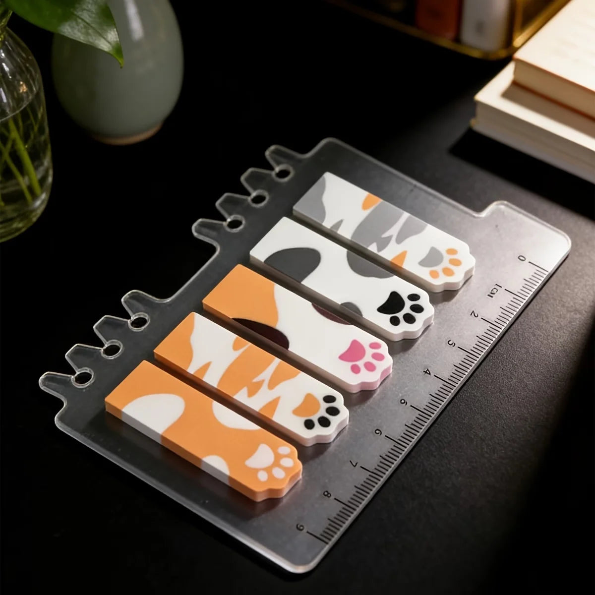 Cat Paw Page Markers – Transparent Sticky Index Tabs for Books Sticky Page Markers Richie's light pink