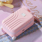 Mini USB Handheld Fan with LED Light & Mirror – Pink Portable Handheld Fan Richie's