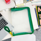 A4 Transparent Zippered File Bag – 4pc Document Organizer Zippered File Bag Richie's green 1pc