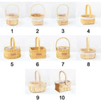 Mini Handwoven Dollhouse Basket – DIY Wicker Flower Basket Miniature Craft Basket Richie's