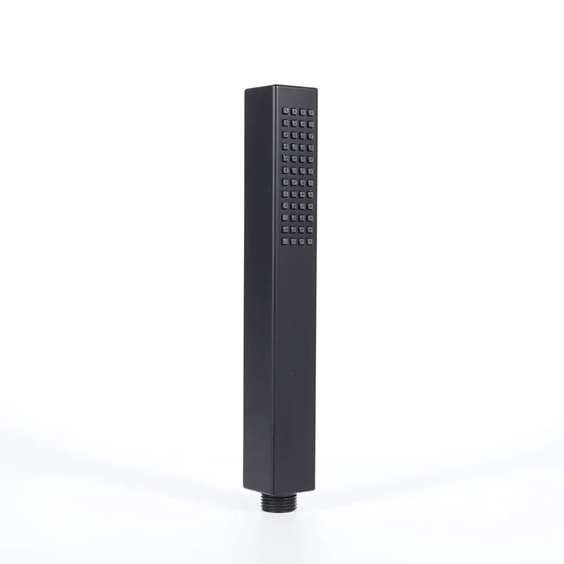 Square Handheld Shower Head – High Pressure Water-Saving Sprayer Handheld Shower Head Richie's black