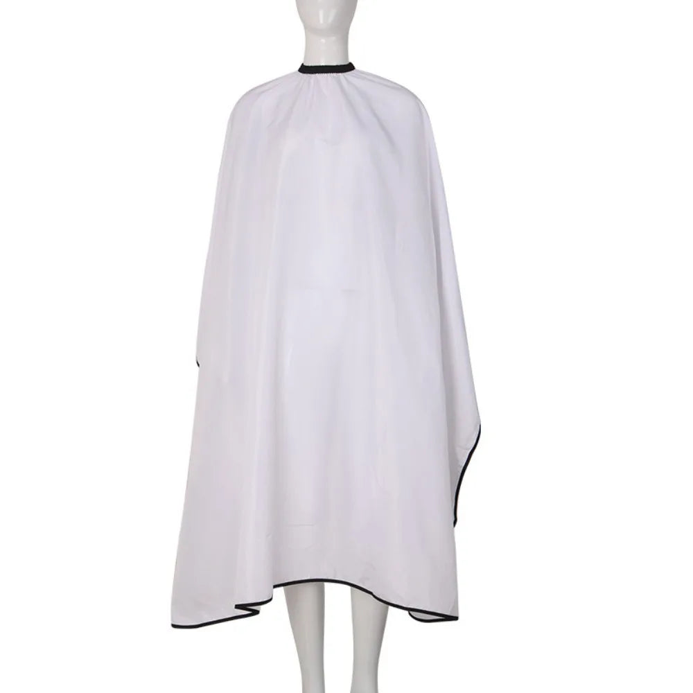 Waterproof Barber Cape Salon Haircut Apron – Polyester Pongee Salon Barber Cape Richie's White