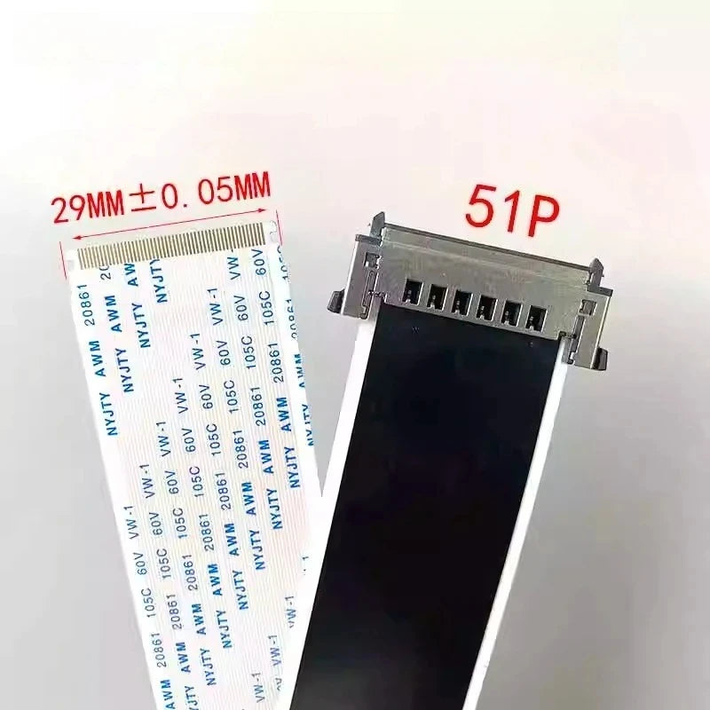 4K LVDS TV Ribbon Cable 51-Pin 41-Pin AWM 20861 – TCL Hisense LVDS Ribbon Cable Richie's 51P-29MM 200MM
