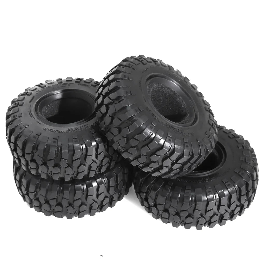 4PCS 1.9" Rubber Tires for 1/10 RC Rock Crawler Truck RC Crawler Tires Richie's