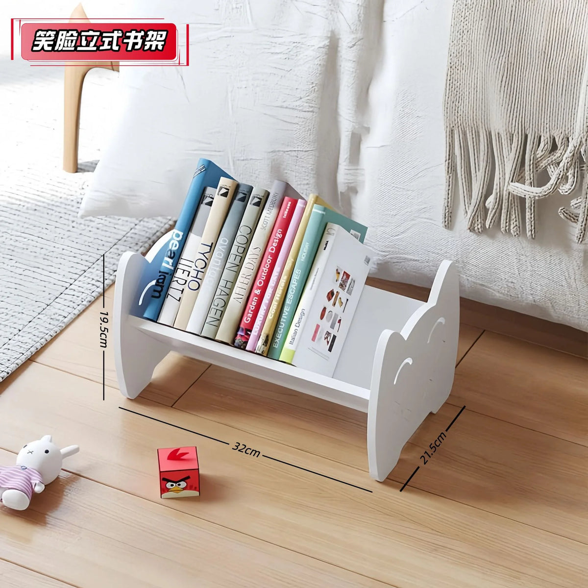 White Mini Desktop Bookshelf – Countertop Book Storage Rack Desktop Bookshelf Richie's