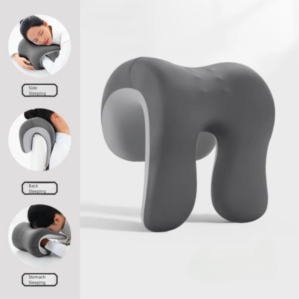 Memory Foam Nap Pillow – Ergonomic Neck Support Desk & Travel Memory Foam Pillow Richie's Dark Grey