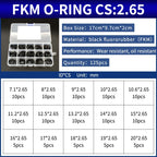 NBR Silicone FKM O-Ring Repair Kit – 1.8mm & 2.65mm Gasket Set O-Ring Repair Kit Richie's 92-FB-BW125M