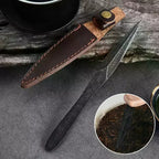 Handmade Tea Knife & Needle Set – Pu'er Tea Cake Tool + Leather Cover Tea Cake Tool Set Richie's