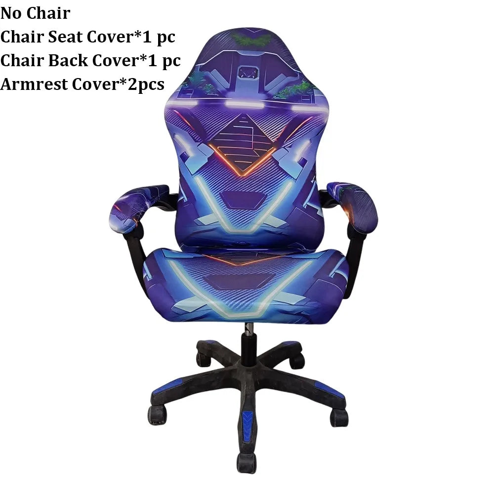 Stretchy Gaming Chair Cover Set – Breathable Anti-Slip Polyester Chair Cover Set Richie's Style 1