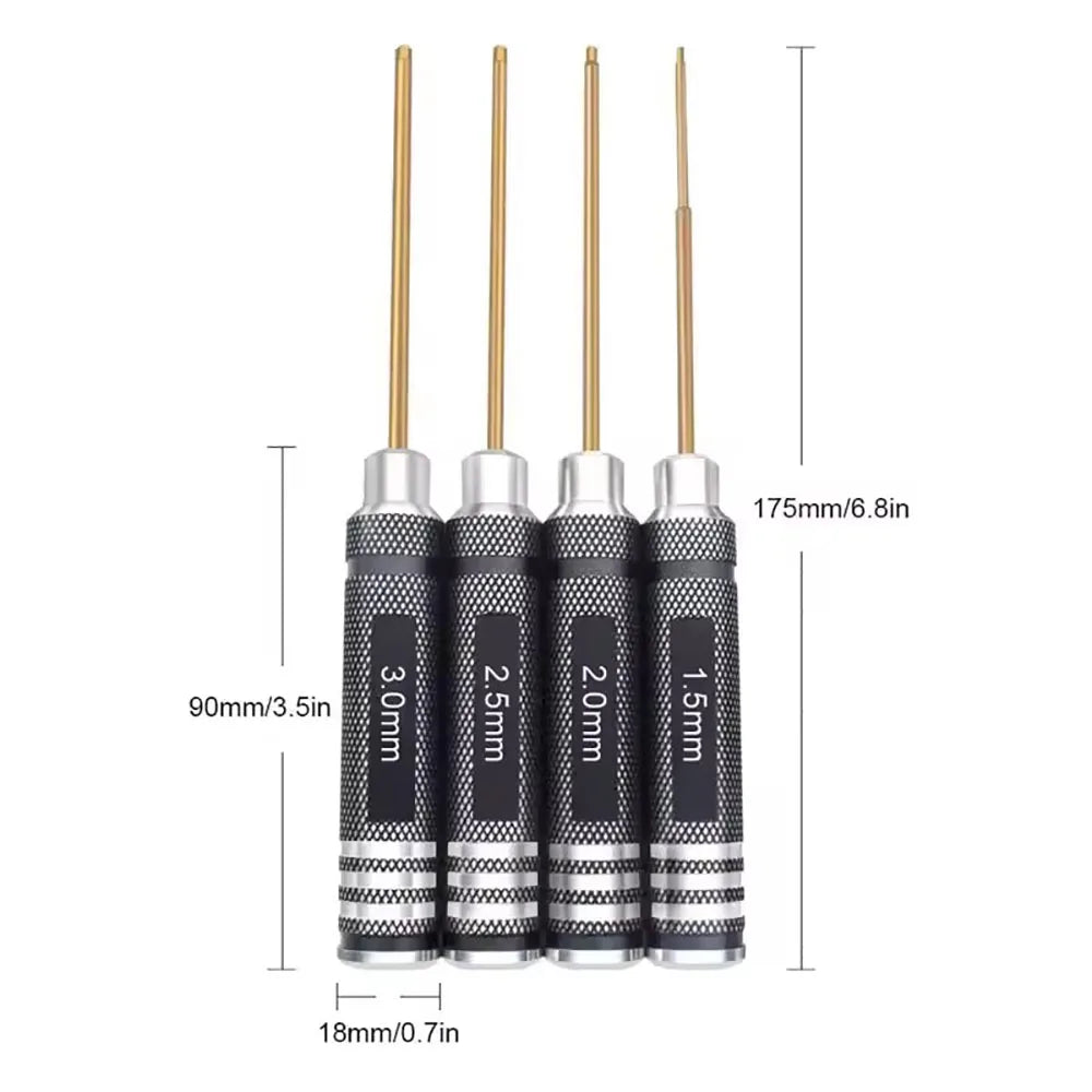 TOTNEND Hex Screwdriver Set for FPV Drone RC Cars 4pc 7pc Precision Screwdriver Set Richie's
