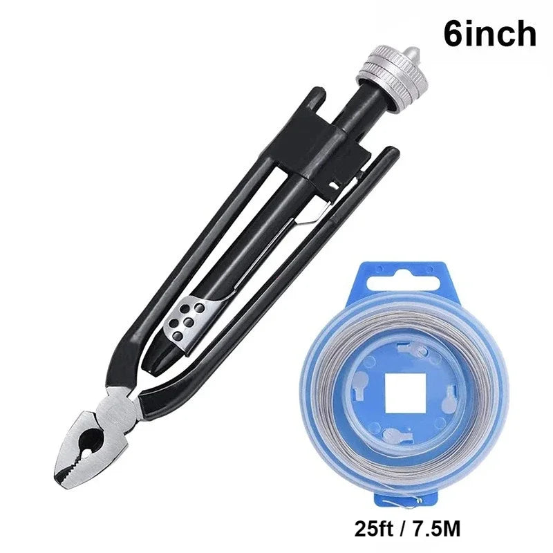 Safety Wire Twist Plier + 25ft Wire | High Carbon Steel Tool Wire Twist Plier Richie's XT056 1set